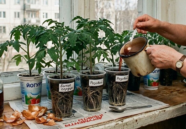 Перед вами ценнейшее бесплатное органическое удобрение, которое обеспечивает комплексный уход за рассадой.