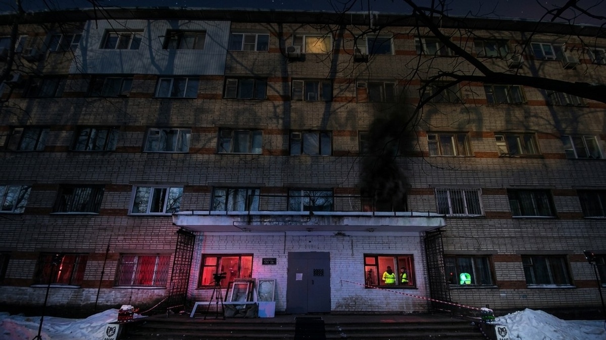 Пожар произошёл на 3 этаже это жилого дома.