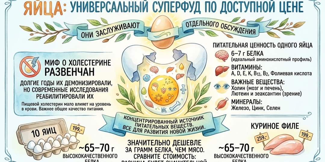 Яйца и молоко - продукты по доступной цене