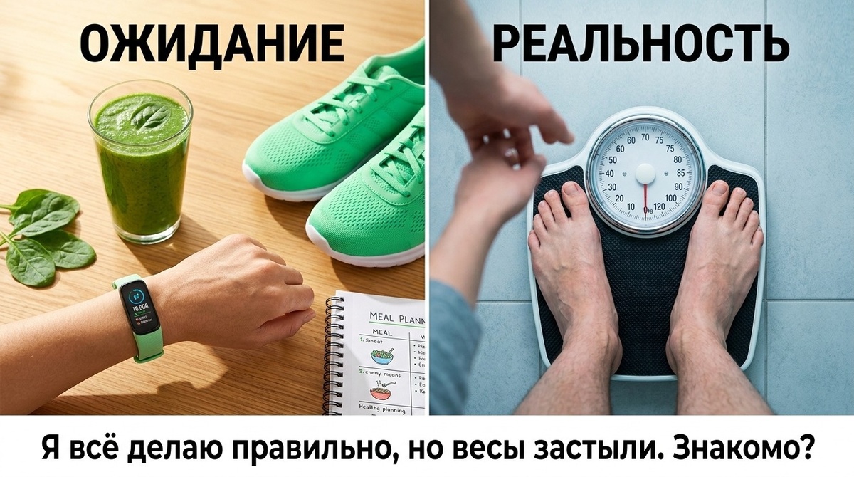 считаете калории, ходите на тренировки, отказываетесь от сладкого