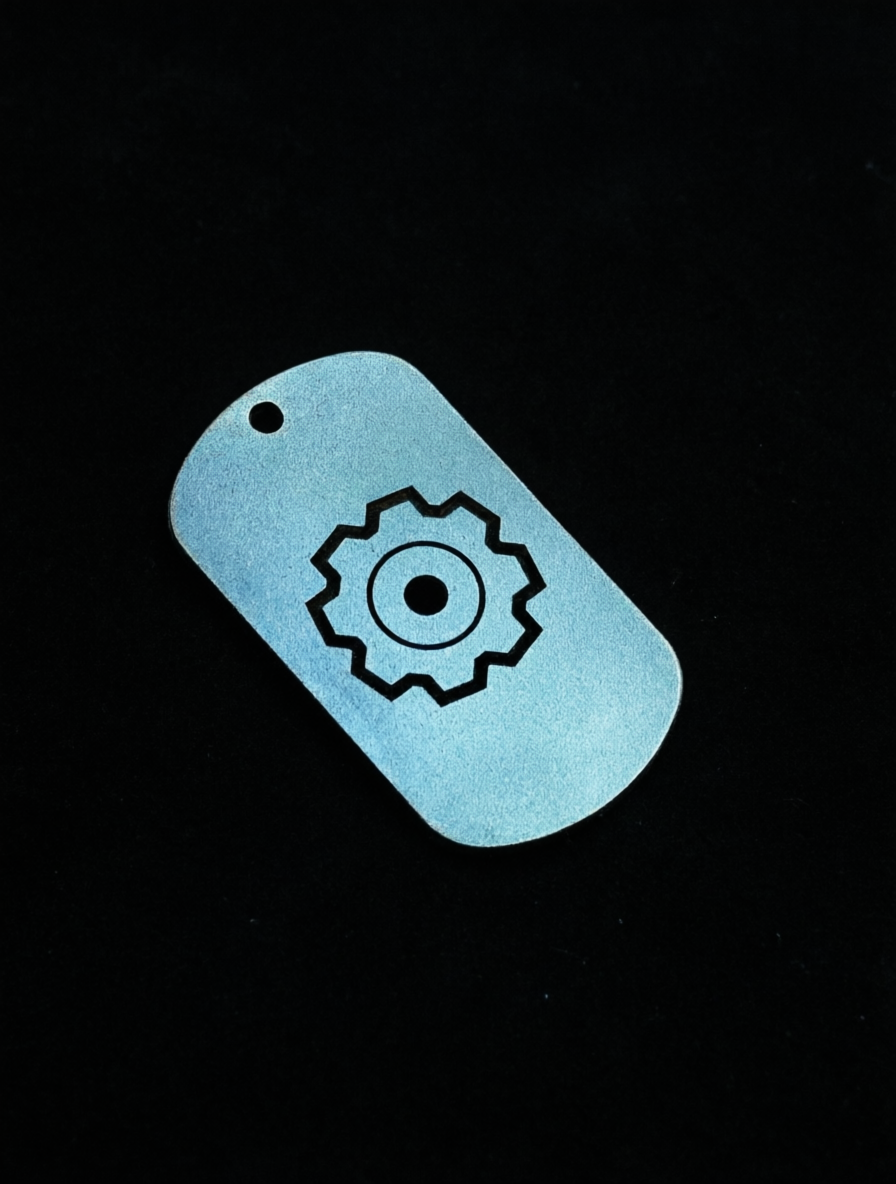 Титановый жетон Металл Кастом