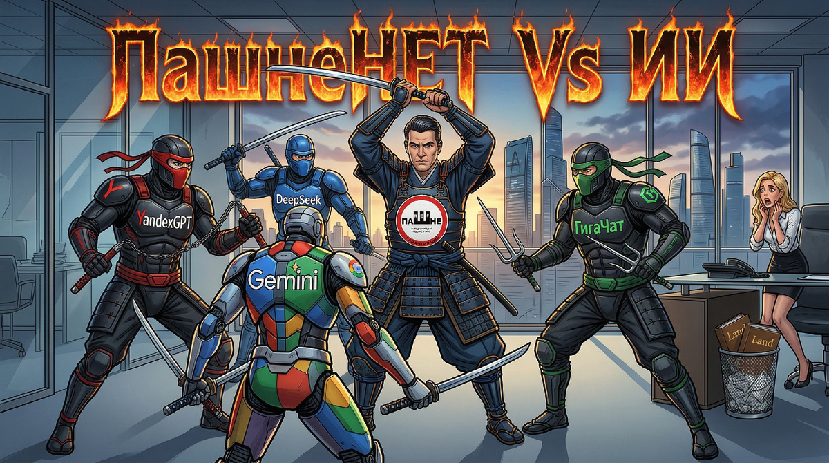 ПашнеНЕТ Vs ТОП-4 Нейросетей