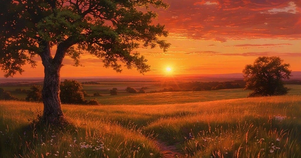 Оранжевое солнце...