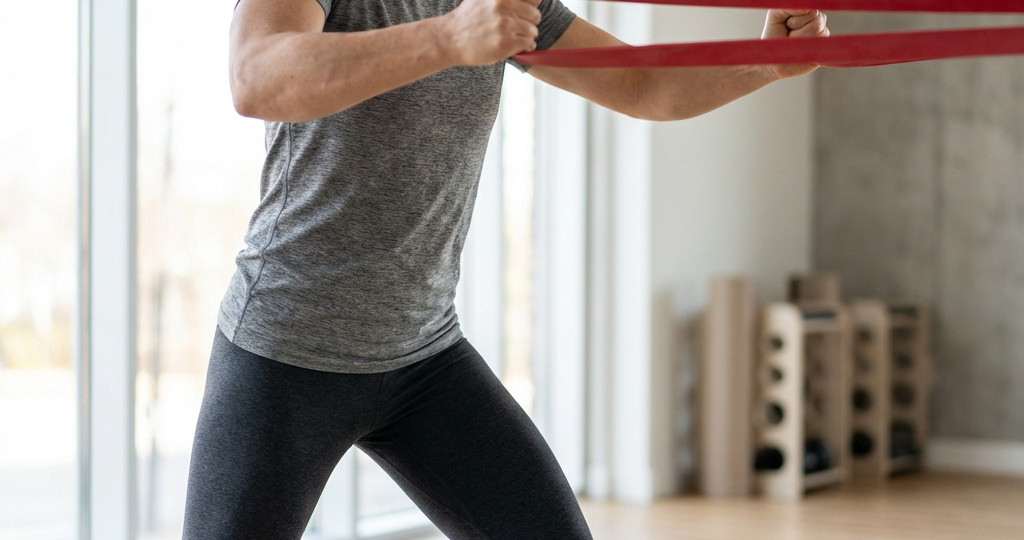 Упражнения с резинкой: как использовать одну резинку дома, в зале и в поездках