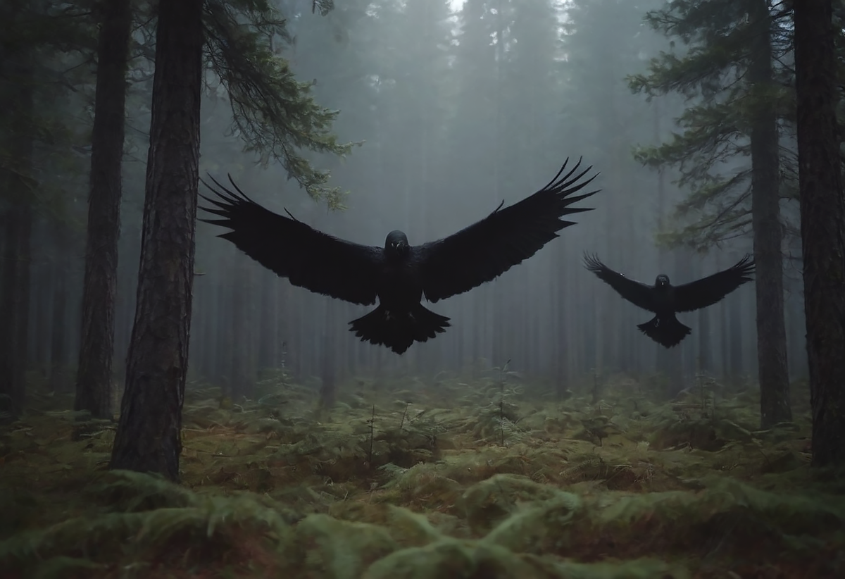 Это были не вороны, а какие-то жуткие существа.