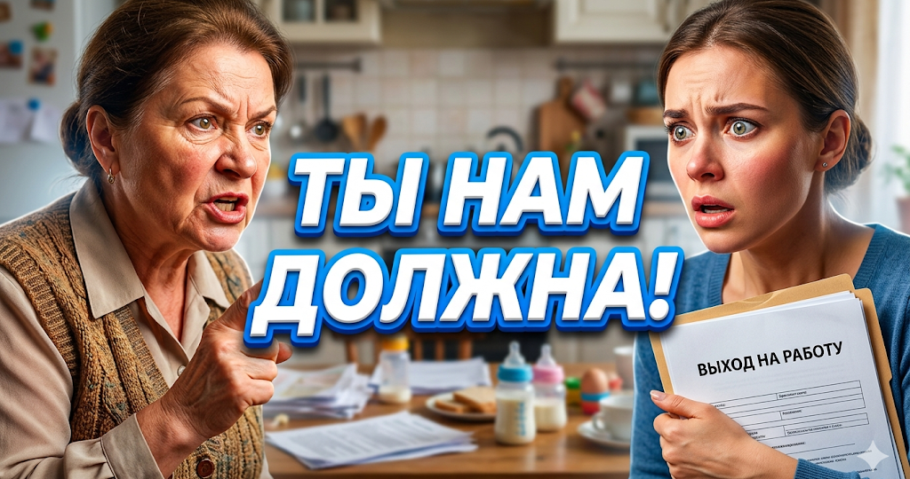 — Зачем тебе выходить на работу из декрета? Твоя задача — сидеть дома и обслуживать нас!» — заявила свекровь