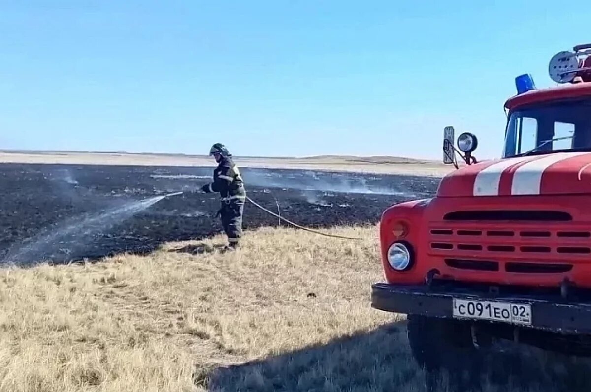    В полях Башкирии начались природные пожары
