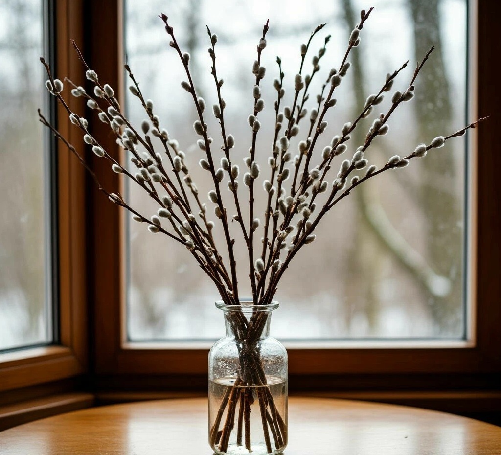 фото:веточки вербы