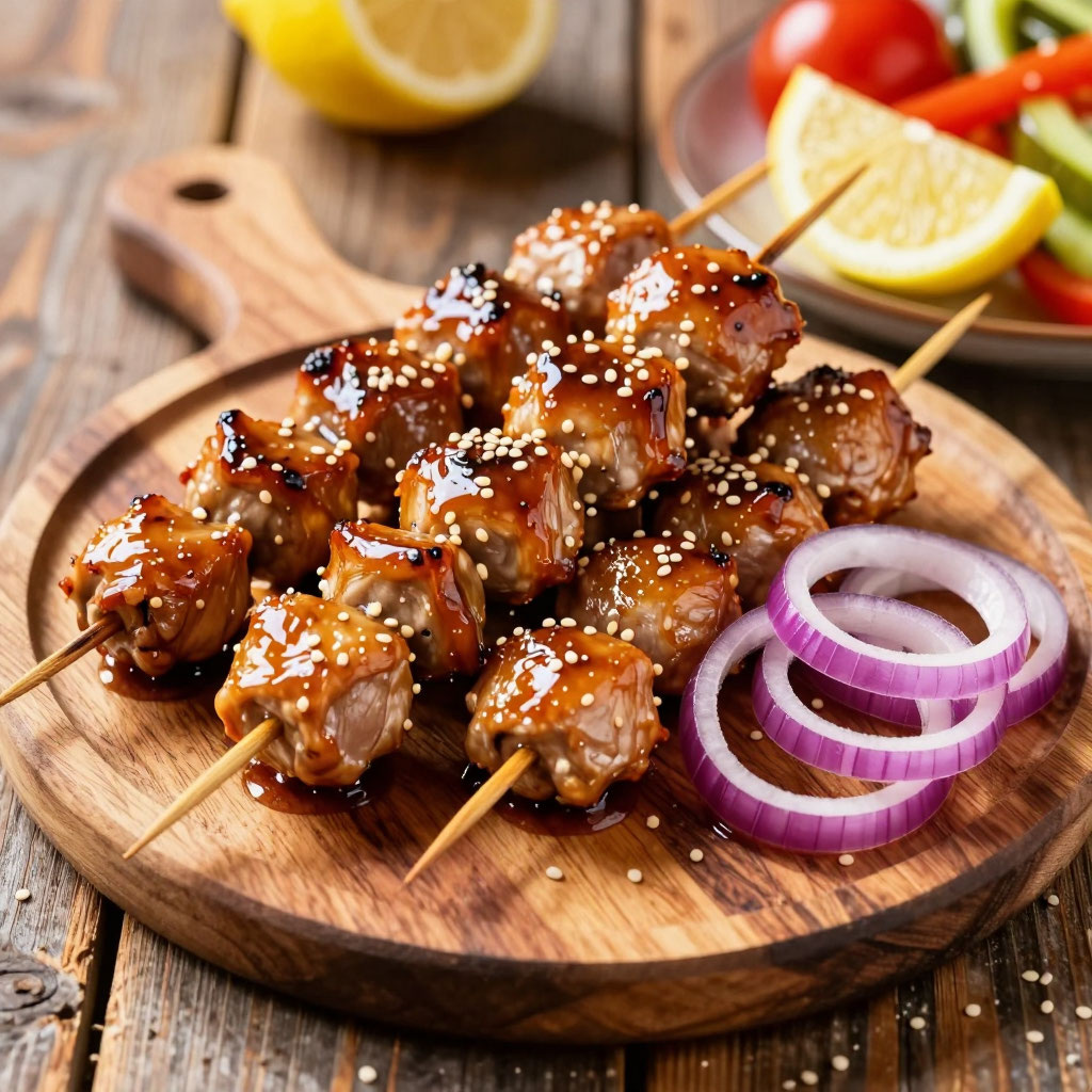 Острый куриный шашлык на сковороде‑гриль