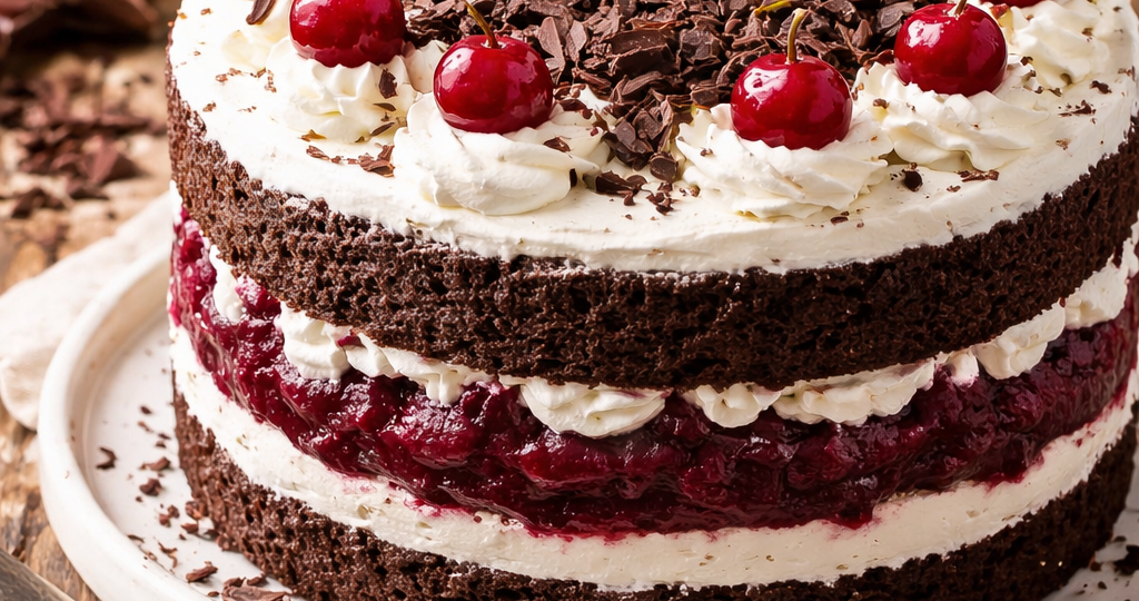 Шварцвальдский торт дома как приготовить нежный шоколадный десерт с вишней