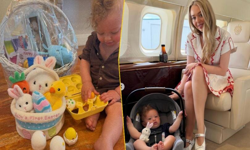    Источник: Социальные сети/Социальные сети | Тиффани Трамп показала редкие фото сына в его первую Пасху