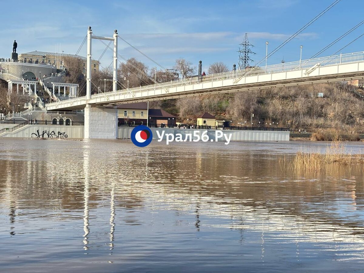    Уровень Урала в Оренбурге и Орска снижается, Сакмара пока растет