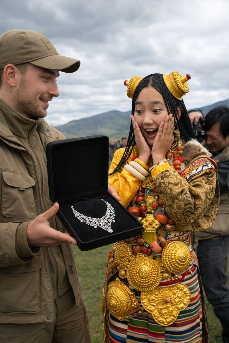 Решил удивить местную девушку своим подарком