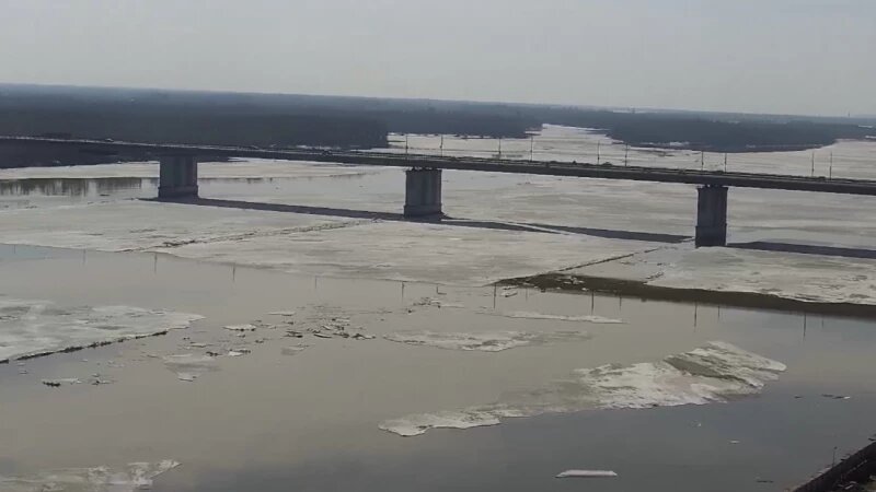     Обь в Барнауле. Скриншот видео
