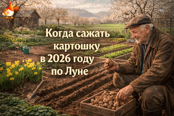 Когда сажать картошку в 2026 году по Луне