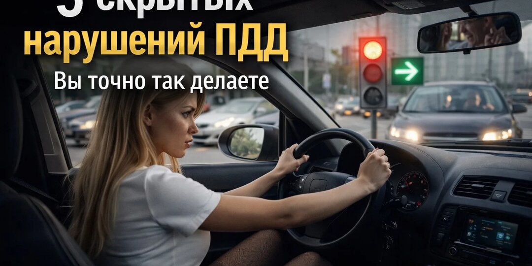 Вы точно так делали. 5 скрытых нарушений ПДД, за которые штрафуют