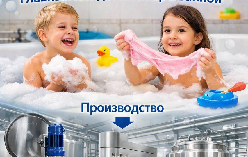 Пена-слайм: главный хит детских игр в ванной и как его производят