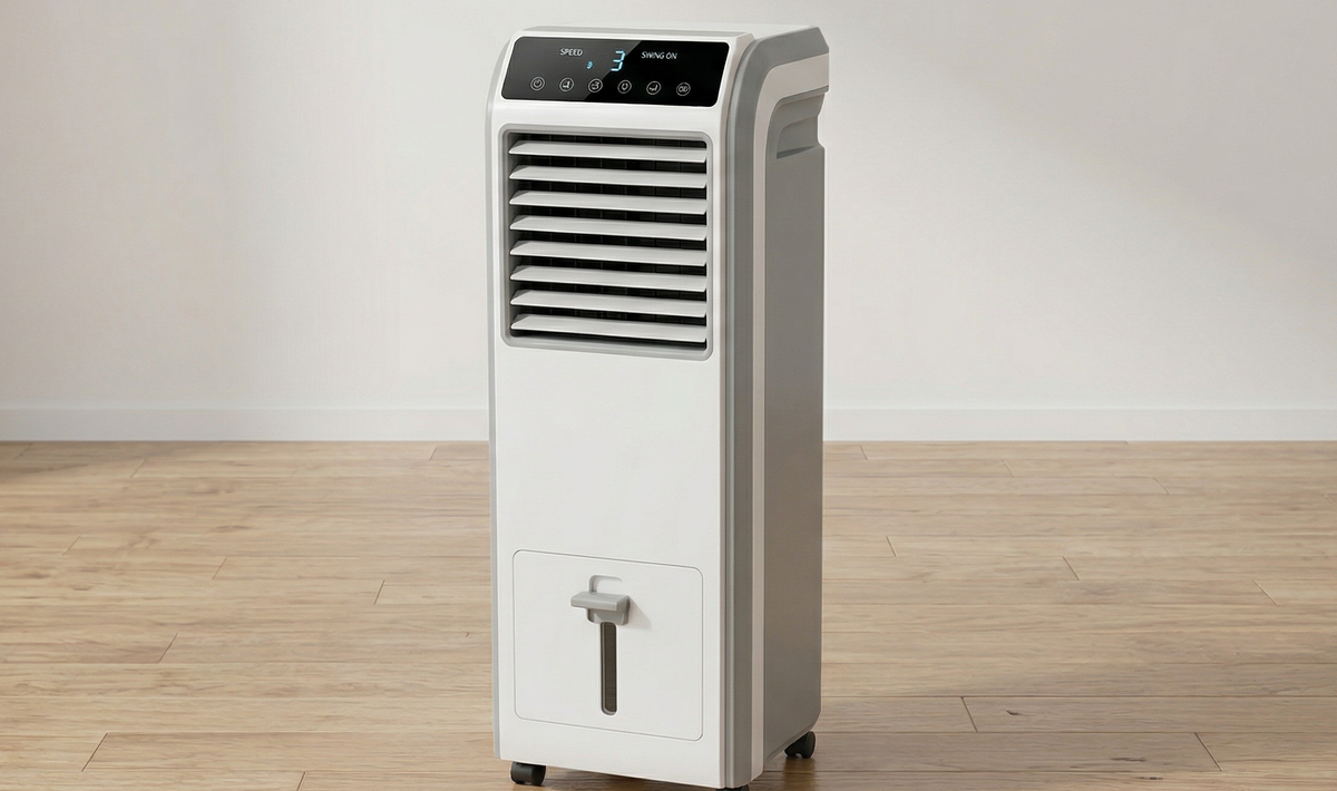 Напольный вентилятор с отсеком для льда