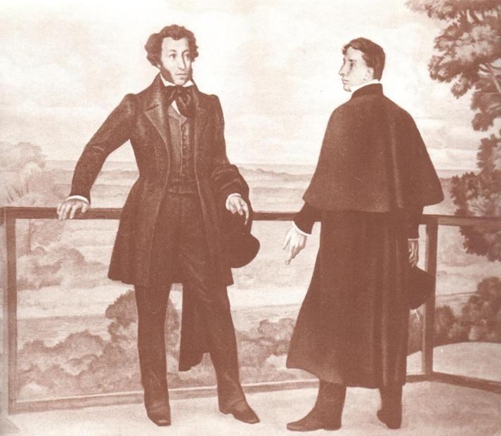 Н.П.Ерышев. А.С. Пушкин и В.И. Даль на берегу Урала