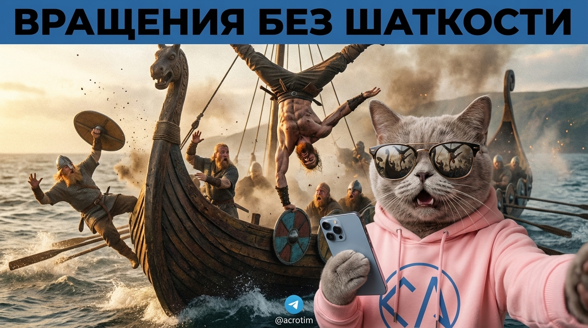    Правильная техника удержания баланса при выполнении вращений. Тренер