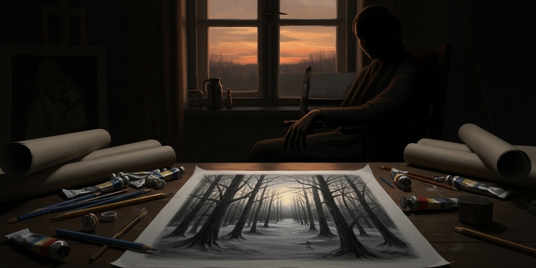 Его картины висели в галерее и уходили с аукциона. Пока не узнали, что автор слепой. История о том, как работает бездушие