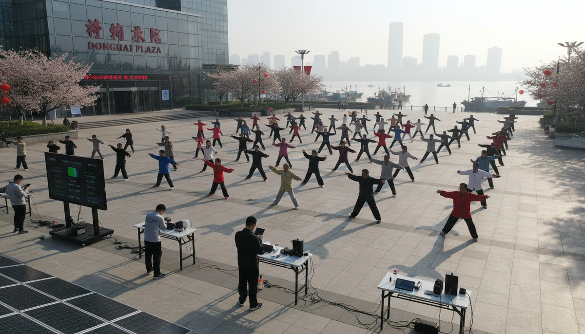 На улицах Хайнаня, особенно по вечерам, жители любого возраста танцуют