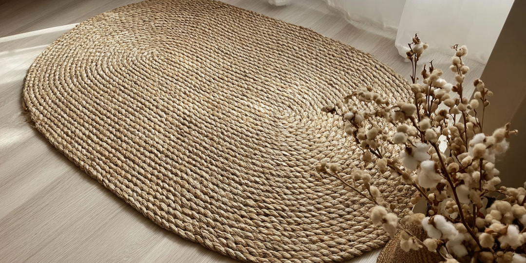 Джутовый ковер в интерьере: натуральная элегантность и практические советы