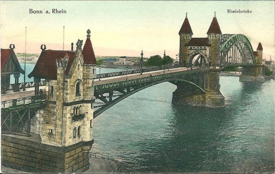 Старый Рейнский мост в Бонне, 1910