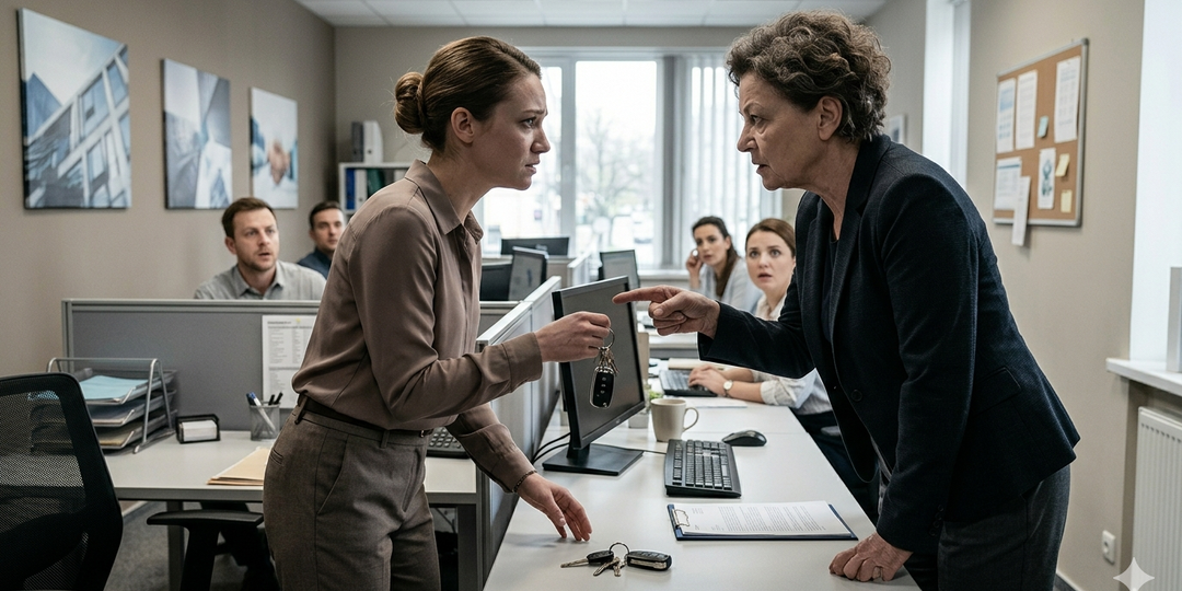 «Ты здесь никто»: как свекровь ворвалась в мой офис за ключами, но ушла с разбитым сердцем, узнав правду о квартире