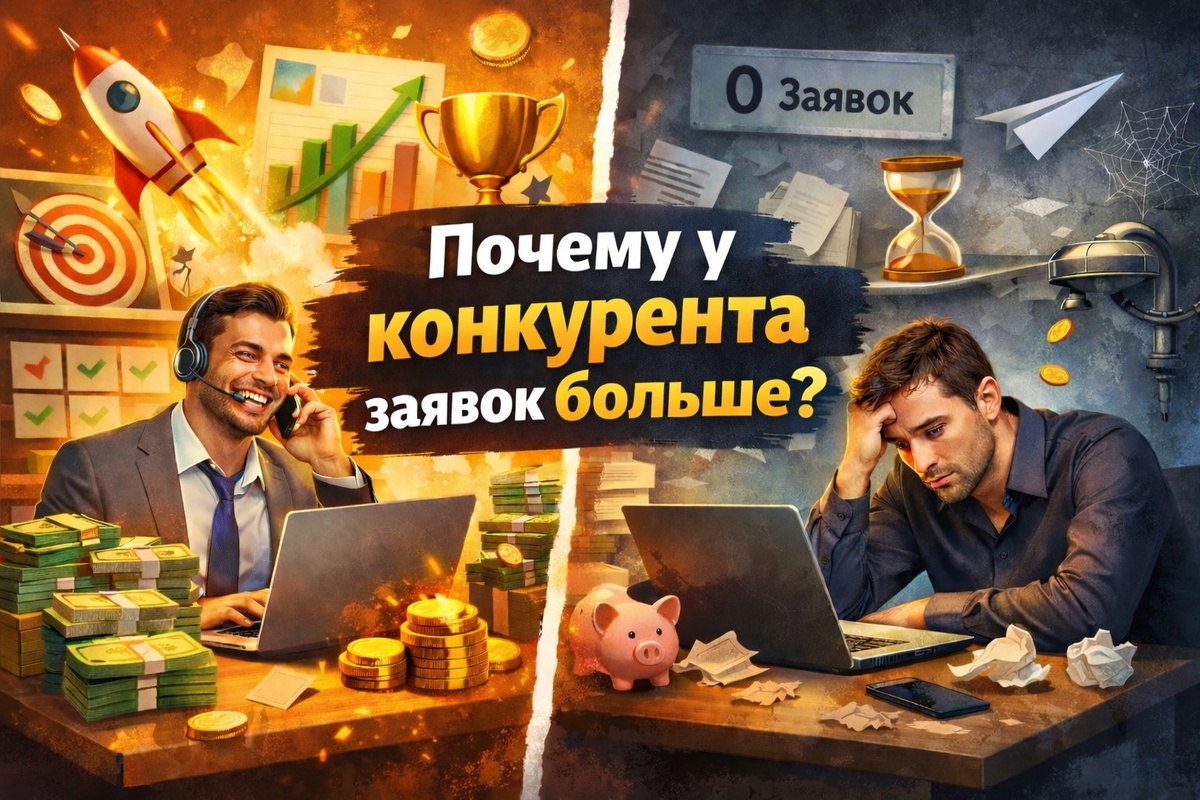 Почему у конкурента заявок больше, хотя рекламный бюджет у вас одинаковый