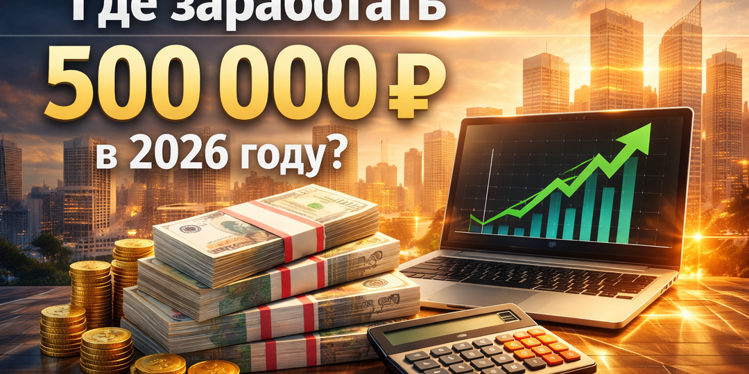 Где реально заработать 500 000 рублей в 2026 году