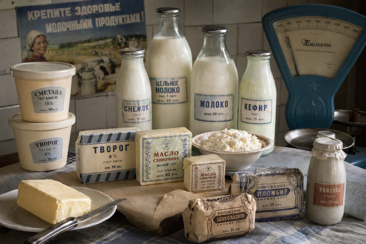 Молочные продукты в СССР