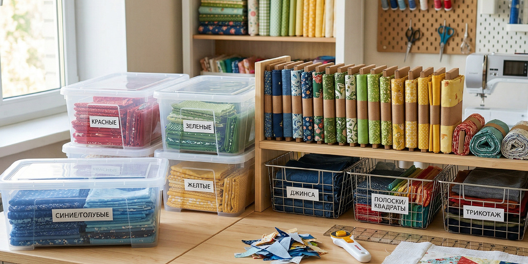 Как раз и навсегда навести порядок в лоскутах тканей