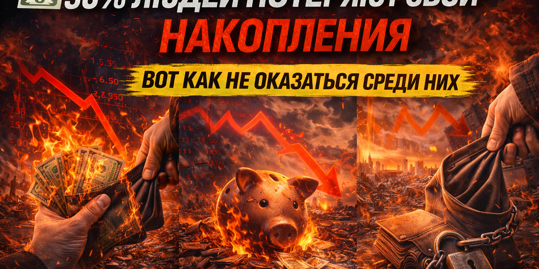 90% людей потеряют свои накопления в ближайшие годы. Вот как не оказаться среди них