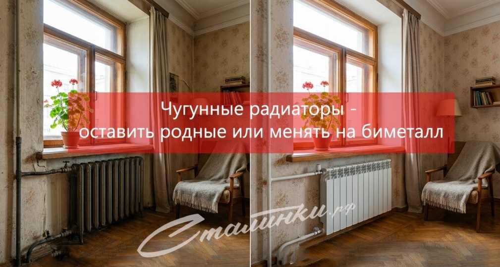 Чугунные радиаторы - оставить родные или менять на биметалл?