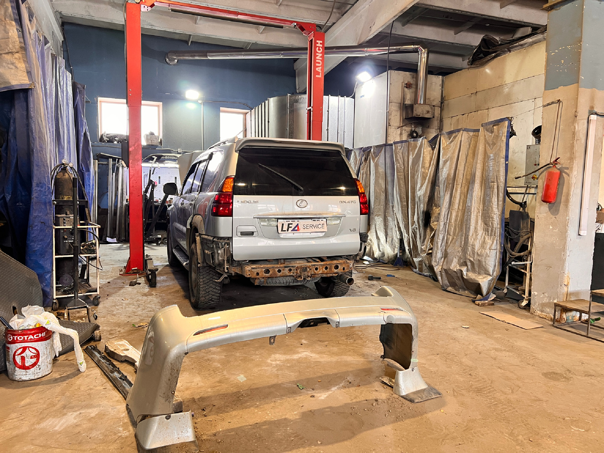 Ремонт рамы внедорожника Lexus GX и Тойота Ленд Крузер