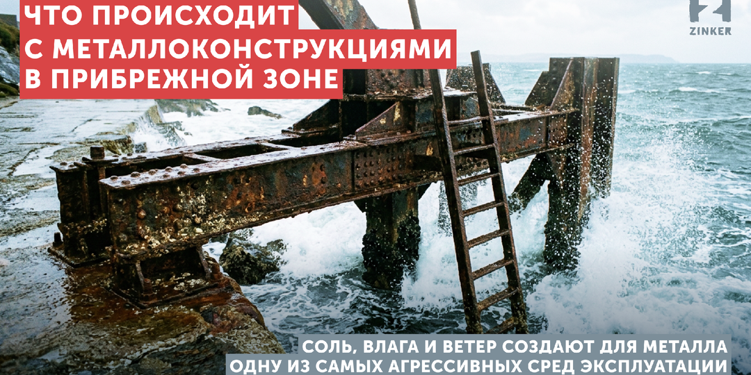 Что происходит с металлоконструкциями в прибрежной зоне