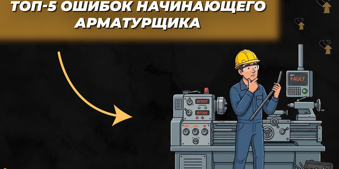 Топ-5 ошибок начинающего арматурщика