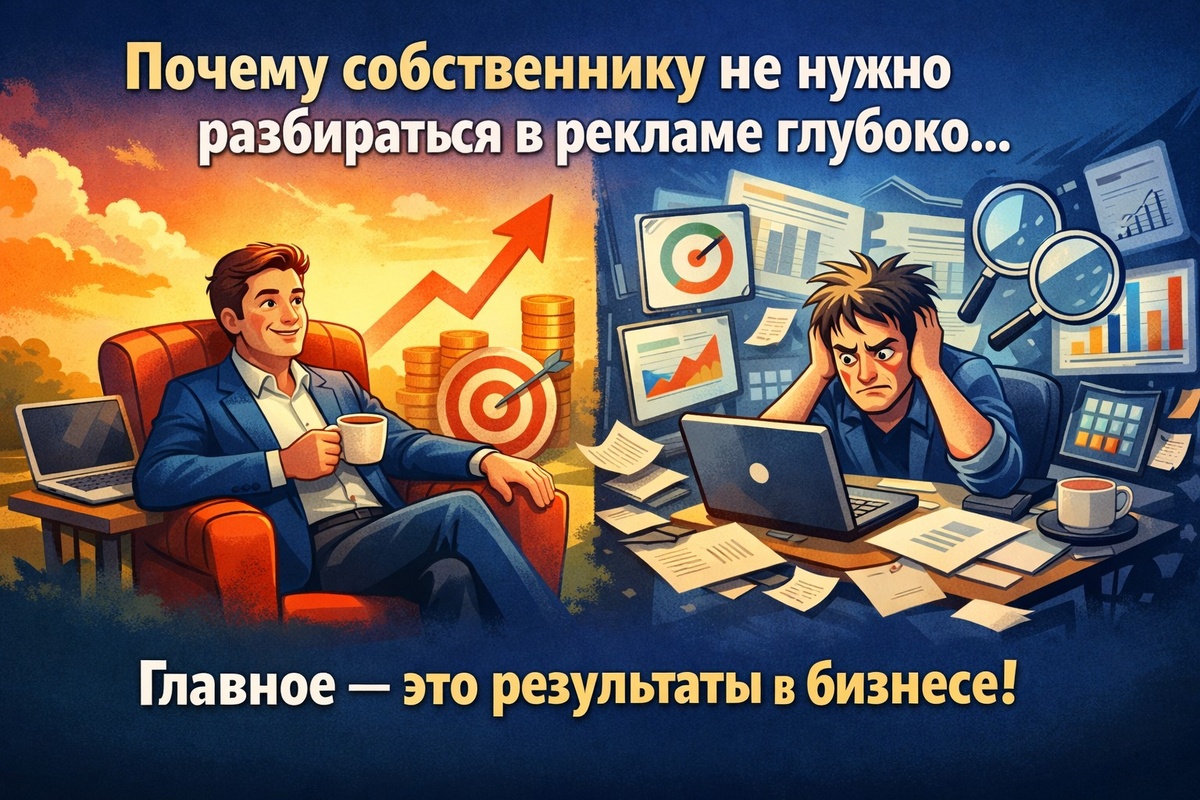 Почему собственнику не нужно разбираться в рекламе глубоко, чтобы получать результат 