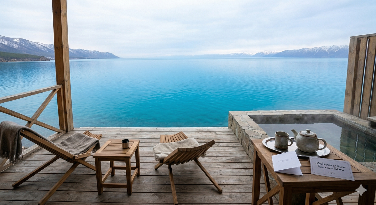 Байкал вместо Мальдив: вот как выглядит «батлер» на берегу Великого озера.