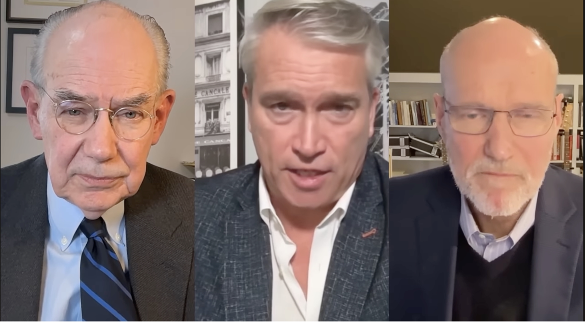 Из Швейцарии: слева направо Дж. Дж. Миршаймер, Т. Свитцер и С. Вальт.