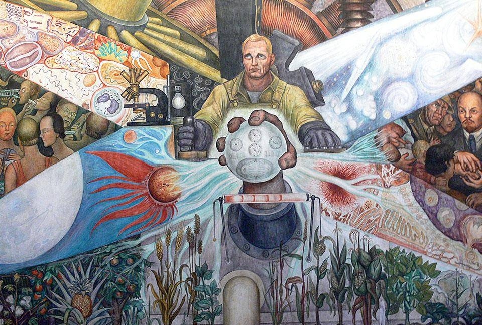     Диего Ривера. Человек на распутье (фрагмент). 1934