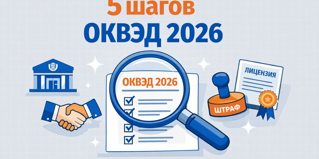 «5 шагов, чтобы выбрать правильный ОКВЭД в 2026 и не получить штраф»