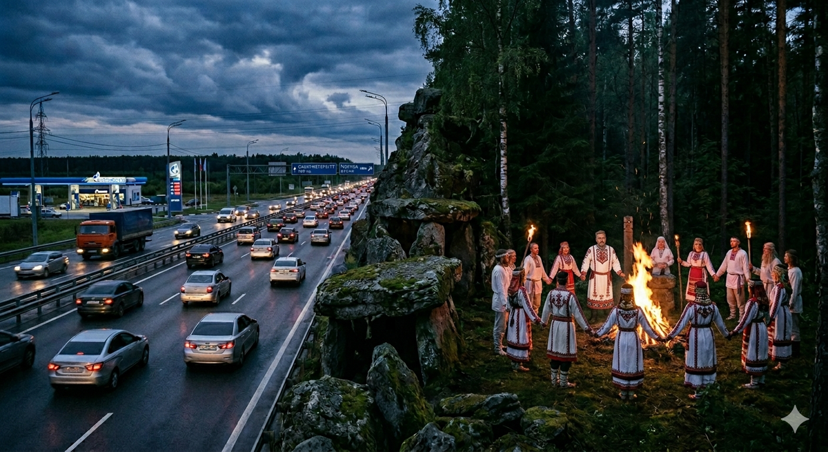 Две реальности, существующие одновременно.