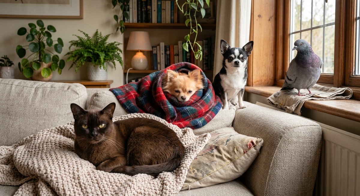 Нафаня, Дуся, Тихон, Моисей — и их двуногая. Уютный канал о тех, у кого есть лапки. Истории из приюта, философия с подоконника и никакой политики. Заходите, у нас тепло ❤️🐾