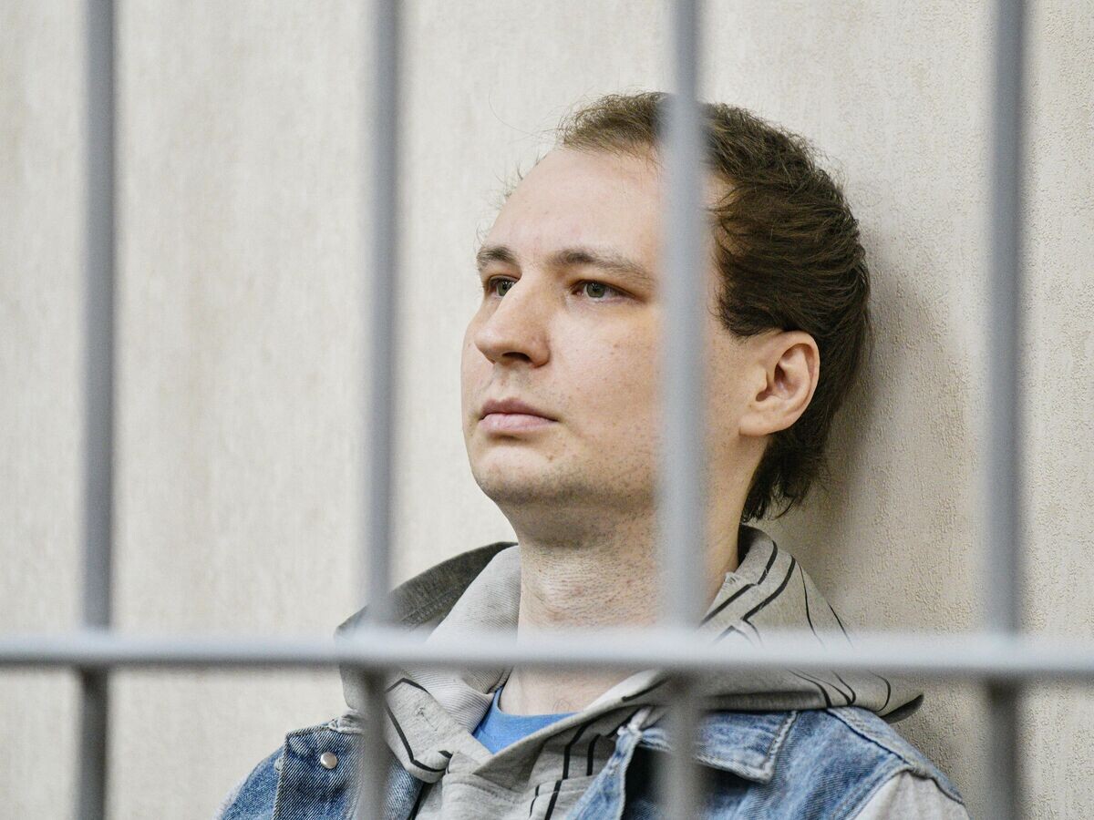    Гражданин США Роберт Гилман, в отношении которого возбуждено уголовное дело о применении насилия к сотруднику полиции, на заседании в Центральном районном суде Воронежа | © РИА Новости / Андрей Архипов