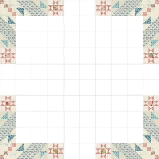 Расположение Блоков 1-4 в проекте «Mystery Quilt 2020»