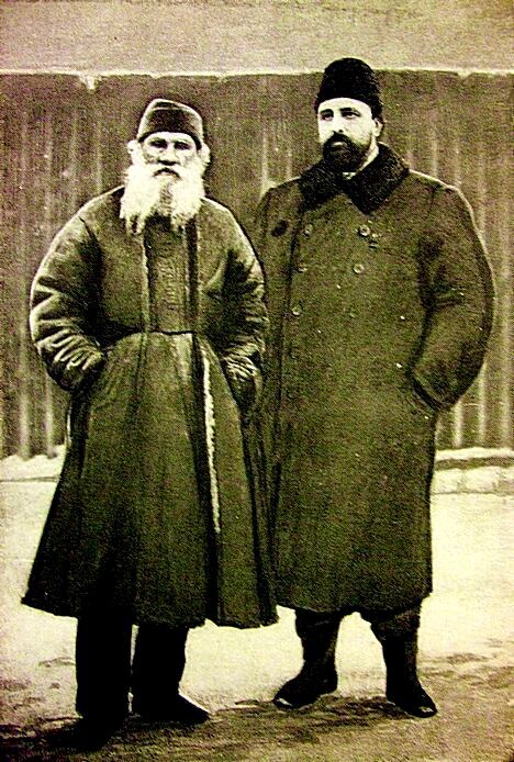 Фото Лев Толстой и его друг и помощник В. Чертков