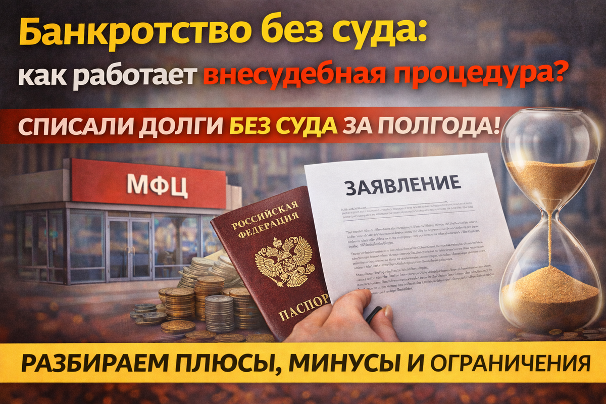 Банкротство без суда: как работает внесудебная процедура?