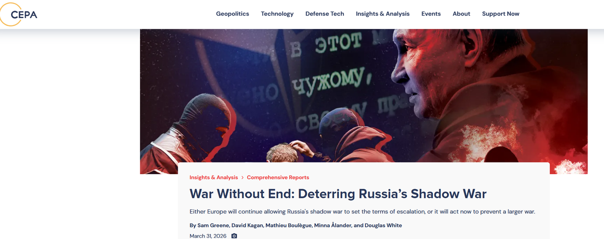 Либо Европа продолжит позволять теневой войне России определять условия эскалации, либо она предпримет действия сейчас, чтобы предотвратить более масштабную войну.